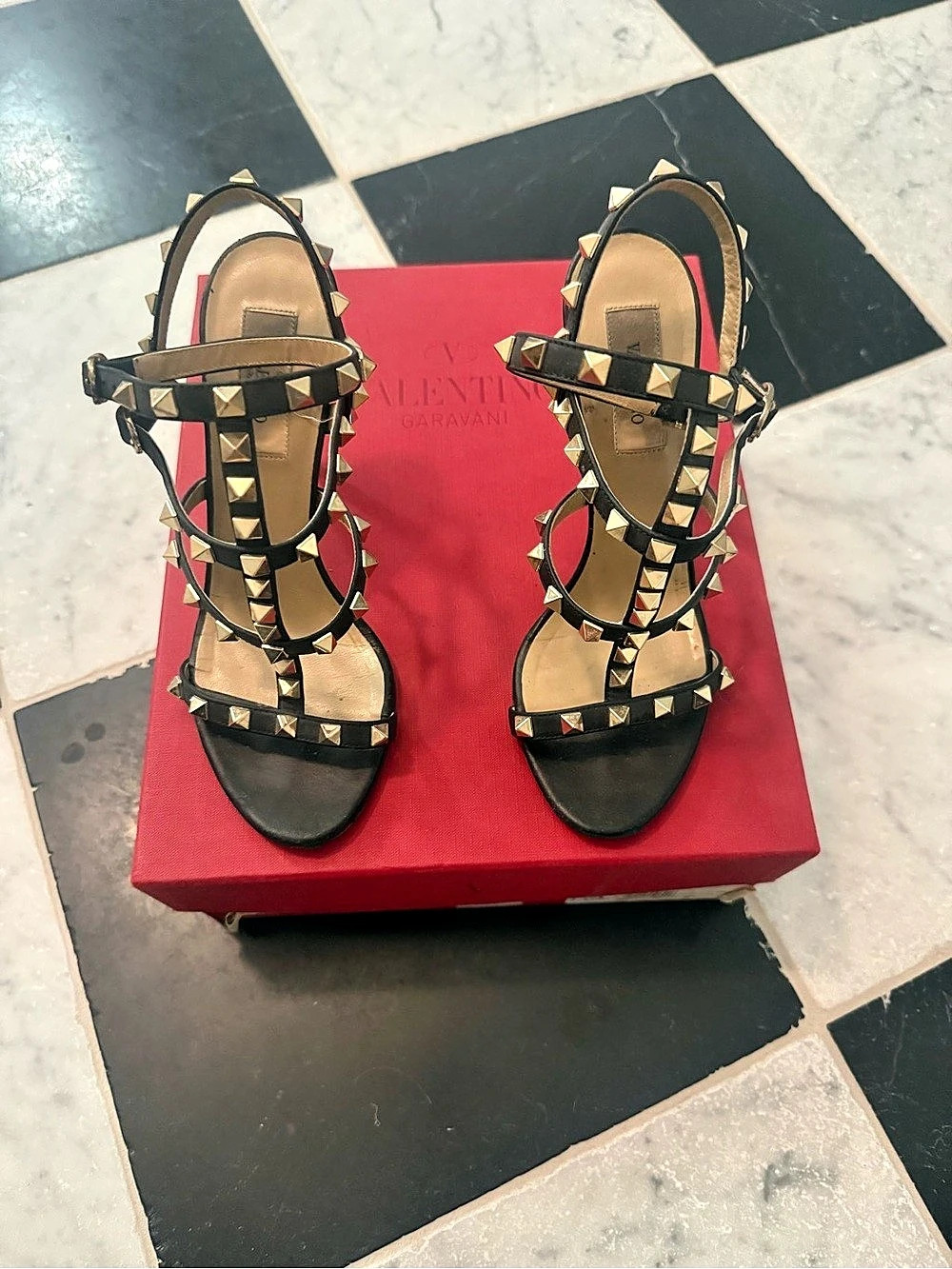 Valentino Rockstud Heels Black EU 36